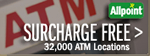 Surcharge Free - 32,000 ATM Locations